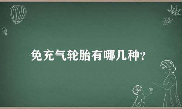 免充气轮胎有哪几种？