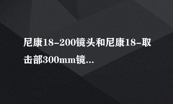 尼康18-200镜头和尼康18-取击部300mm镜头哪个性价比最好
