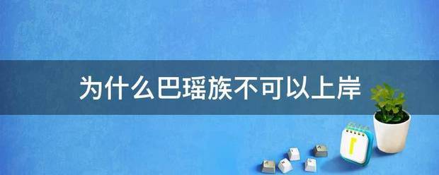 为什么巴瑶族不可以上岸