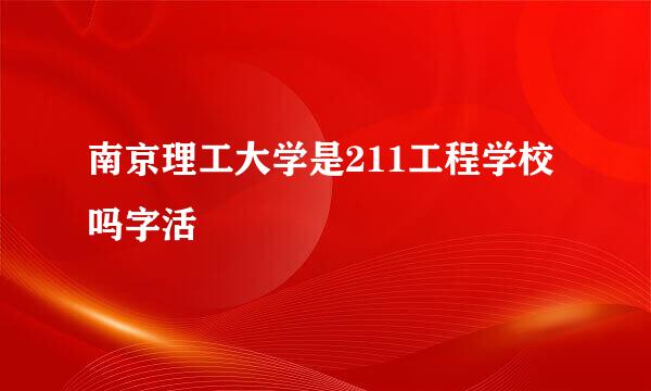 南京理工大学是211工程学校吗字活