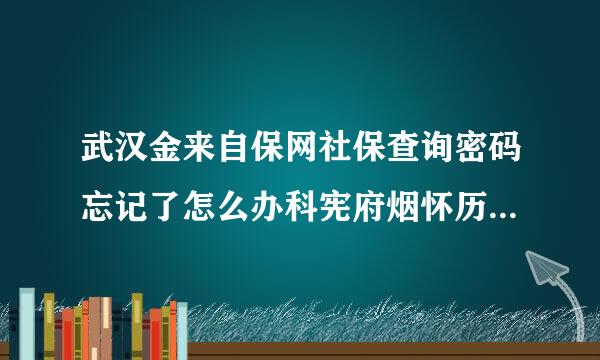 武汉金来自保网社保查询密码忘记了怎么办科宪府烟怀历从费创?