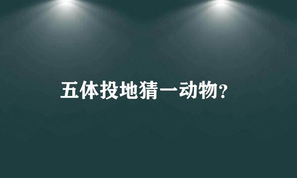 五体投地猜一动物？