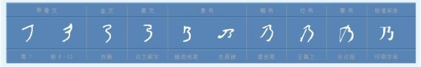 乃的部首是什么?
