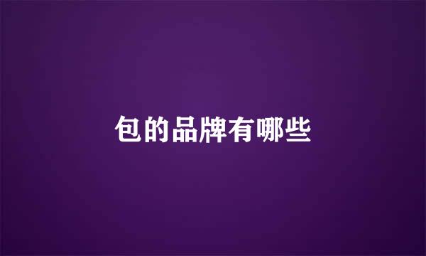 包的品牌有哪些