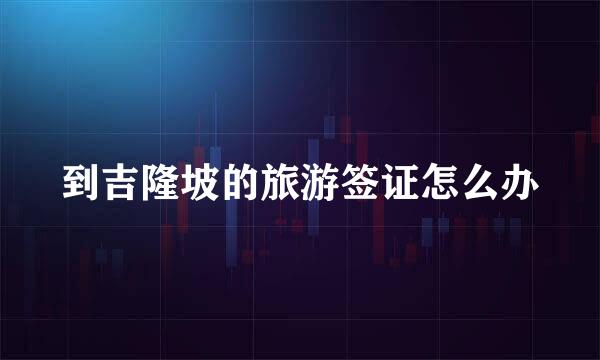 到吉隆坡的旅游签证怎么办