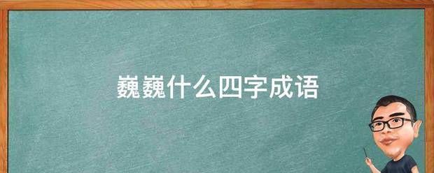 巍巍什么四字成语