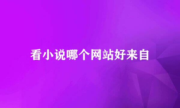 看小说哪个网站好来自