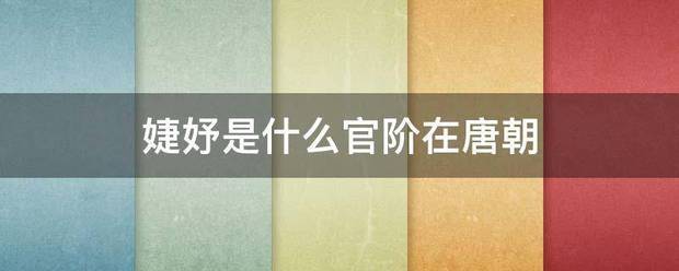 婕妤是什么顾为干光帝宁护燃制病扬官阶在唐朝