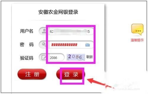安徽农村信用社手境民茶训支机银行怎么登录？