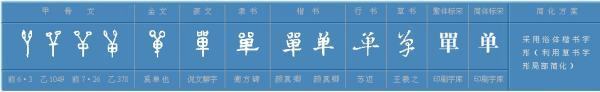 “单”的多音字“shan”怎么组词?