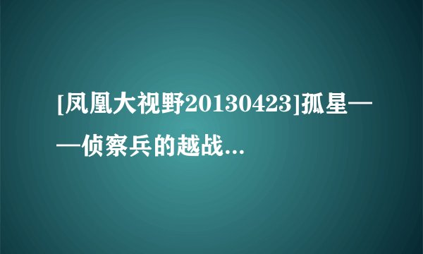 [凤凰大视野20130423]孤星——侦察兵的越战往事（2）种子下载地址有么？感谢哈