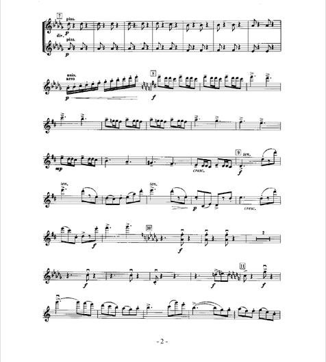 罗密欧与朱丽叶小提琴曲谱