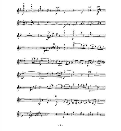 罗密欧与朱丽叶小提琴曲谱