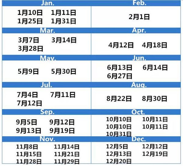 雅思托福考试时间以及地点