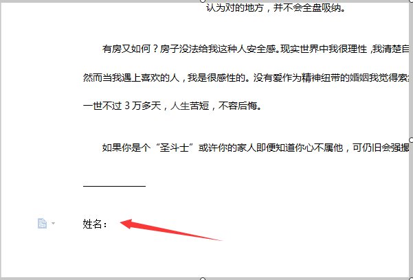 怎么在Word里画出一个可以在上面打上字的横线!