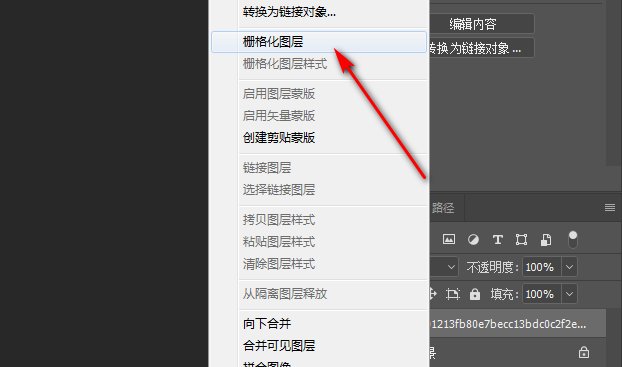 请问PHOTOSHOP里的栅格化是啥意思？