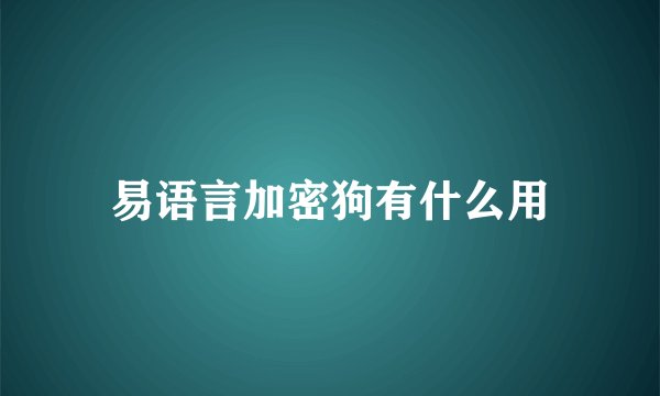 易语言加密狗有什么用