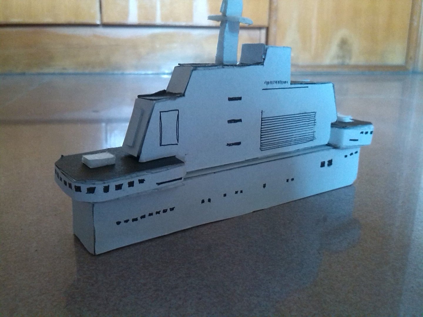 如何制作航空母舰模型