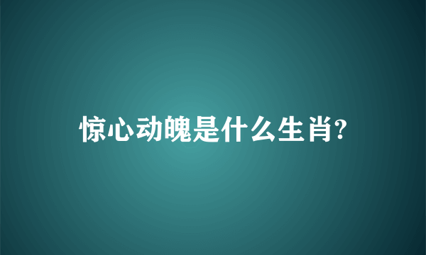 惊心动魄是什么生肖?
