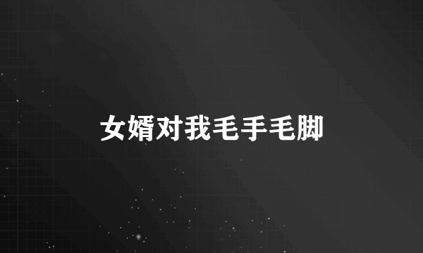 女婿对我毛手毛脚