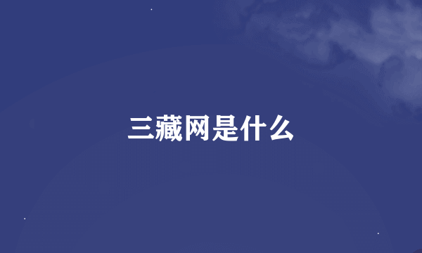 三藏网是什么