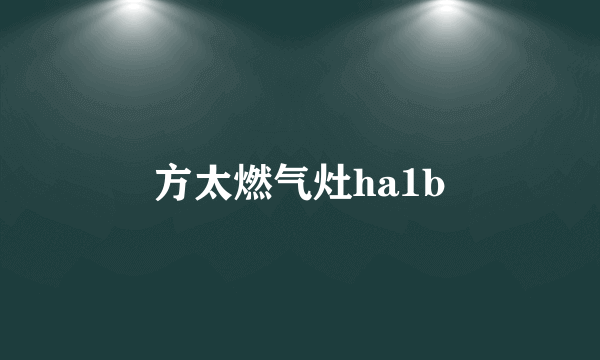 方太燃气灶ha1b