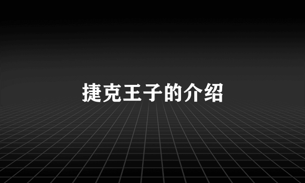 捷克王子的介绍