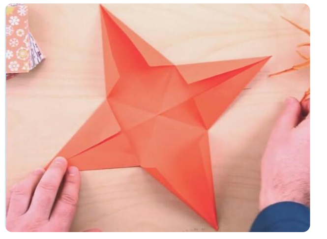 超简单折纸蜘蛛网教程