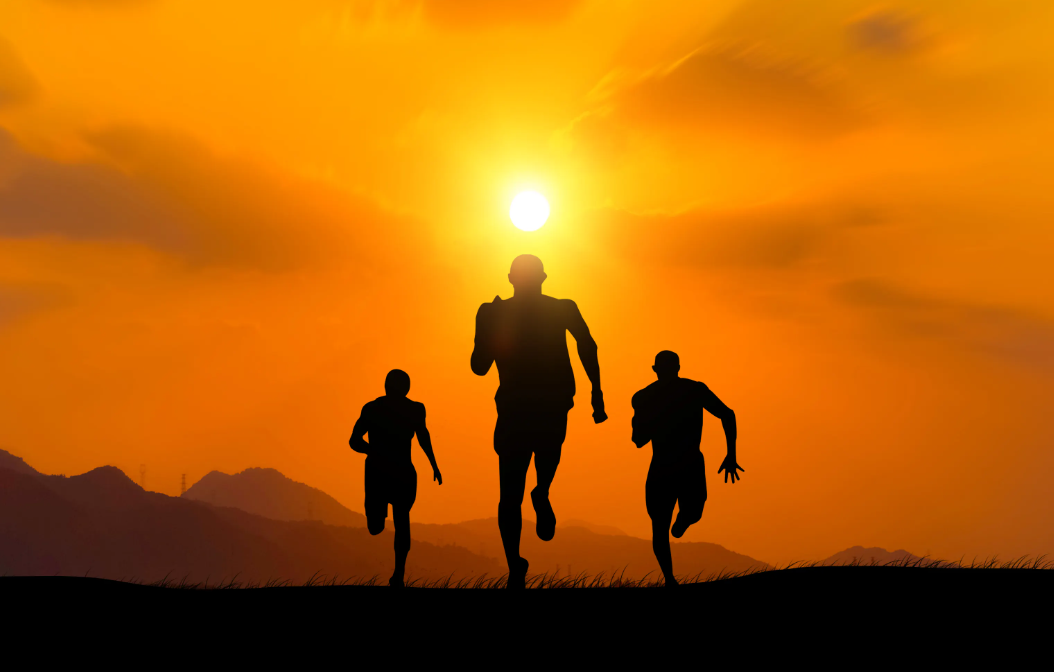 我们奔跑把句子写具体