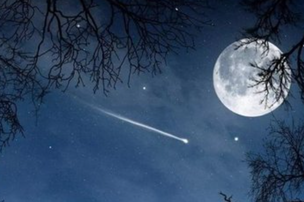 月光下的雪景描写