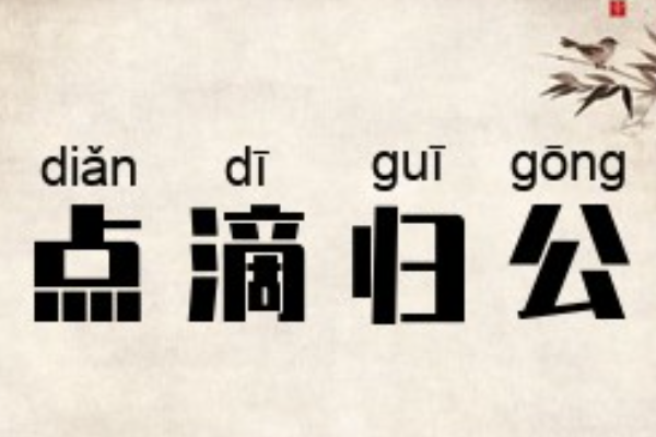 点滴归公的打动物