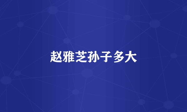 赵雅芝孙子多大