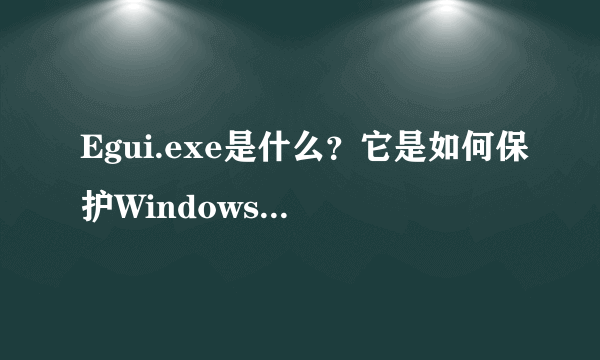 Egui.exe是什么？它是如何保护Windows系统的？