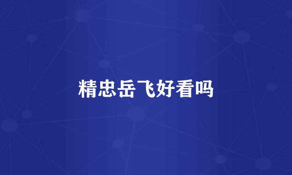 精忠岳飞好看吗