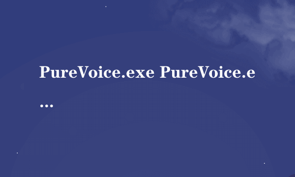 PureVoice.exe PureVoice.exe进程是什么 有什么用-搜狗输入法