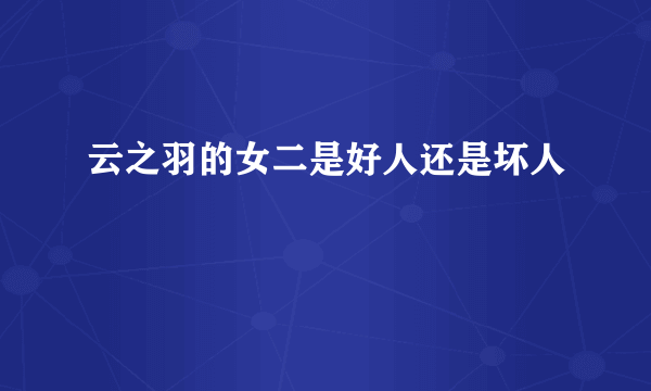 云之羽的女二是好人还是坏人