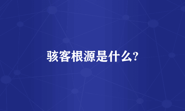骇客根源是什么?
