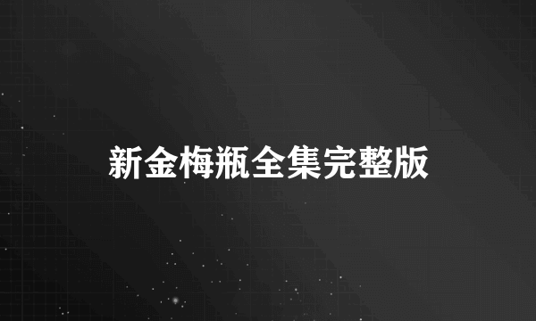 新金梅瓶全集完整版