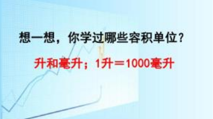 1L等于多少升？