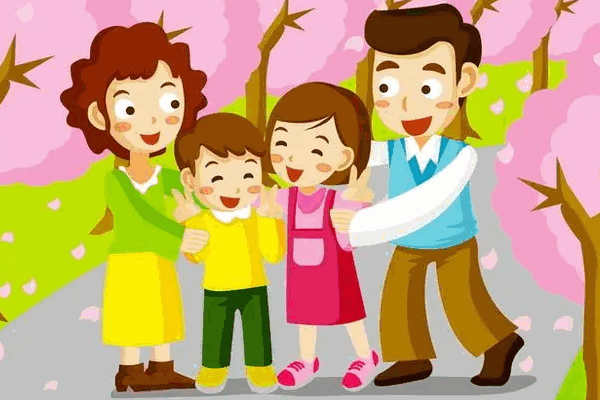 父母儿女一家换着玩的说说