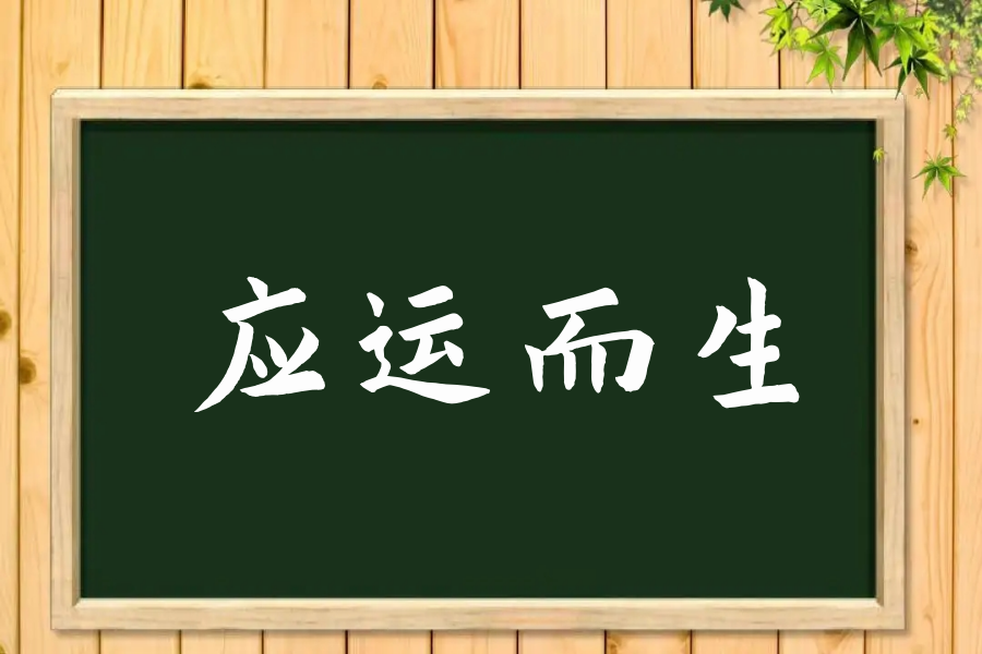 应运而生的意思解释