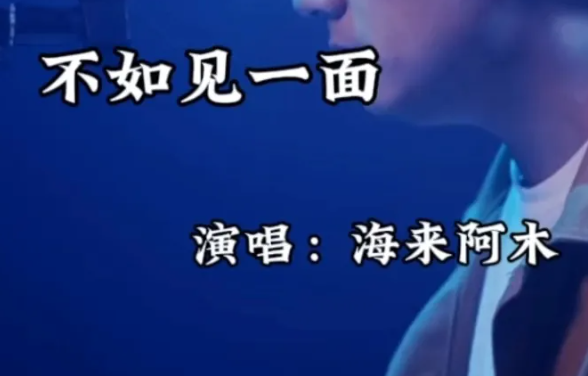不如见一面阿木歌词