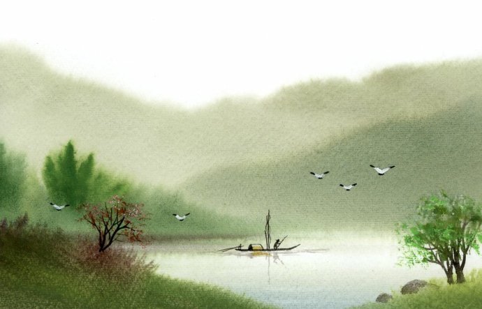 “秋水长天一色”是什么意思？