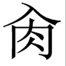 汉子“入”字头“肉”字底是什么字？