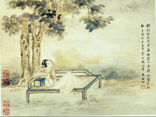 “天阶夜色凉如水，卧看牵牛织女星”是什么意思？