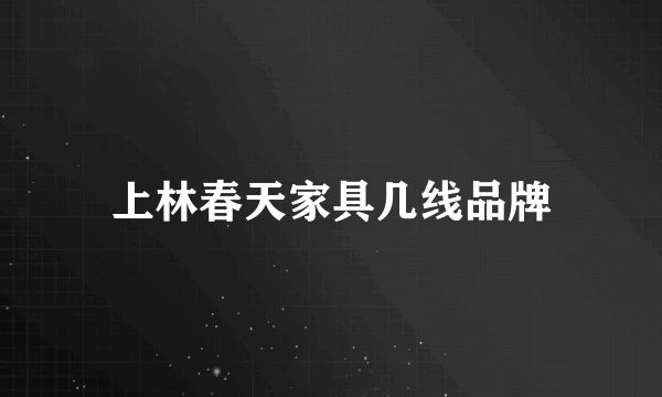 上林春天家具几线品牌