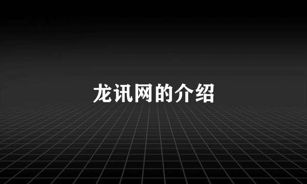 龙讯网的介绍