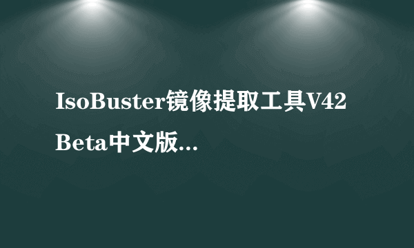 IsoBuster镜像提取工具V42Beta中文版IsoBuster镜像提取工具V42Beta中文版功能简介