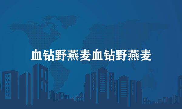 血钻野燕麦血钻野燕麦