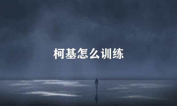 柯基怎么训练